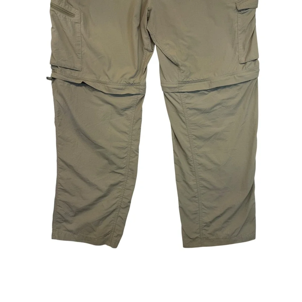 Columbia Men's Convertible Hiking Pants Zip Off‎ Khaki Size 40W 30L